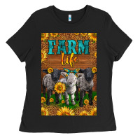 Black Western Baby Sheeps Farm Life Ladies Tee - LillyAllenDesigns