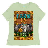 Matcha Western Baby Sheeps Farm Life Ladies Tee - LillyAllenDesigns