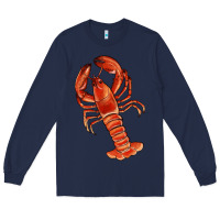 Navy crawfish Long Sleeve Tee - RanaPortraitStore