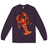 Plum crawfish Long Sleeve Tee - RanaPortraitStore