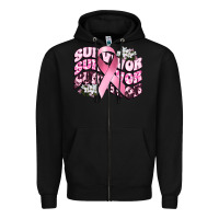 Black survivor breast cancer Zipper Hoodie - CowGirlArtShop