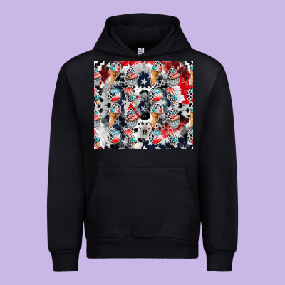 American Ice Cream Urban Hoodie Designed By Cowhidedigitalart
