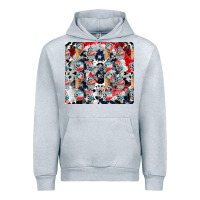 Heather Grey american ice cream Urban Hoodie - CowhideDigitalArt