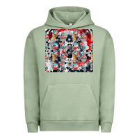 Pigment Oil Green american ice cream Urban Hoodie - CowhideDigitalArt