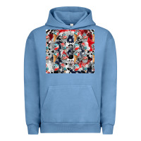 Pigment Pebble Blue american ice cream Urban Hoodie - CowhideDigitalArt