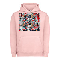 Pigment Salmon american ice cream Urban Hoodie - CowhideDigitalArt