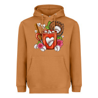 Meerkat Baseball Coffee cup Heavyweight Hoodie - FaDigitalArtStudio