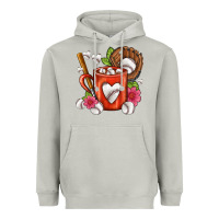Moon Dust Baseball Coffee cup Heavyweight Hoodie - FaDigitalArtStudio