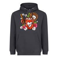 Smoke Baseball Coffee cup Heavyweight Hoodie - FaDigitalArtStudio