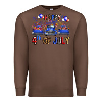 Chestnut Western Truck Hello Fourth Of July America Premium Sweatshirt - FaDigitalArtStudio