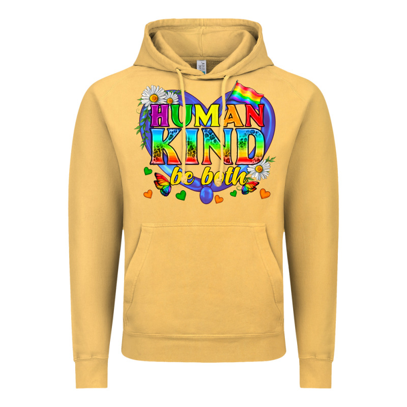 Lgbtq Pride Human Kind Be Both Vintage Hoodie by BundleAndBundleShop | Teevron