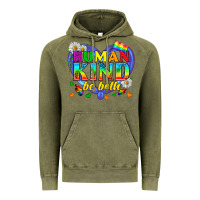 Vintage Olive LGBTQ Pride Human Kind Be Both Vintage Hoodie - BundleAndBundleShop