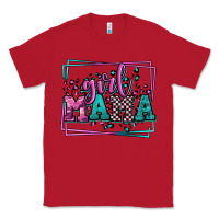 Red leopard camo girl mama Mother's Day Classic Tee - LillyAllenDesigns