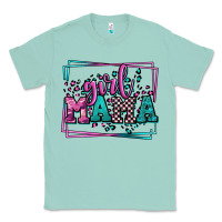 Seafoam leopard camo girl mama Mother's Day Classic Tee - LillyAllenDesigns