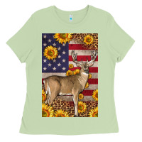 Matcha Western American Deer Ladies Tee - LillyAllenDesigns