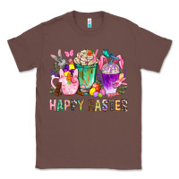 Chestnut Happy Easter Coffee Cups With Bunny Classic Tee - BundleAndBundleShop