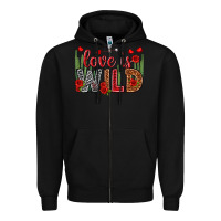 Black Love is wild Valentine's Day Zipper Hoodie - HowdyJamesFarm