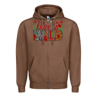 Chestnut Love is wild Valentine's Day Zipper Hoodie - HowdyJamesFarm
