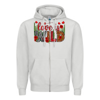 Dove Grey Love is wild Valentine's Day Zipper Hoodie - HowdyJamesFarm