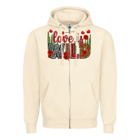 Sandshell Love is wild Valentine's Day Zipper Hoodie - HowdyJamesFarm