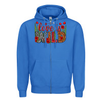 True Royal Love is wild Valentine's Day Zipper Hoodie - HowdyJamesFarm