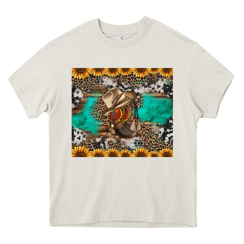 Western Boots And Sunflowers Tumbler Heavy Core Tee by Jasminsmagicworld | Teevron