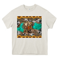 Cream western boots and sunflowers tumbler Heavy Core Tee - Jasminsmagicworld