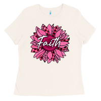 Faith Breast Cancer Awareness Sunflower Ladies Tee | Teevron