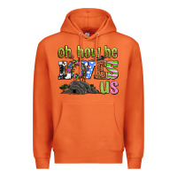 Carrot Easter Day Oh he loves us Premium Hoodie - OliviaCreatesArt