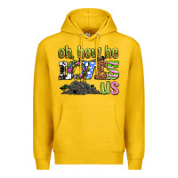 Lemon Easter Day Oh he loves us Premium Hoodie - OliviaCreatesArt