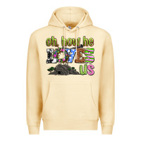Pina Colada Easter Day Oh he loves us Premium Hoodie - OliviaCreatesArt