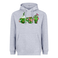 Heather Grey Cactus Lover Cactus Coffee Cups Heavyweight Hoodie - FaDigitalArtStudio