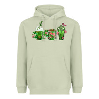 Matcha Cactus Lover Cactus Coffee Cups Heavyweight Hoodie - FaDigitalArtStudio