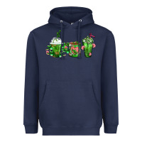Navy Cactus Lover Cactus Coffee Cups Heavyweight Hoodie - FaDigitalArtStudio