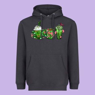 Cactus Lover Cactus Coffee Cups Heavyweight Hoodie Designed By Fadigitalartstudio