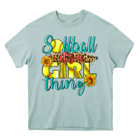 Arona softball it's a girl thing Heavy Core Tee - LillyAllenDesigns