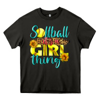 Asphalt softball it's a girl thing Heavy Core Tee - LillyAllenDesigns