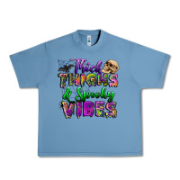 Pebble Blue thick thighs and spooky vibes Urban Heavy Tee - BundleAndBundleShop