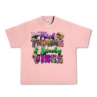 Salmon thick thighs and spooky vibes Urban Heavy Tee - BundleAndBundleShop