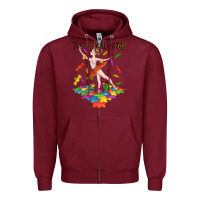 Burgundy totally au some Zipper Hoodie - CowGirlArtShop