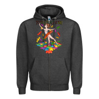 Charcoal Heather totally au some Zipper Hoodie - CowGirlArtShop