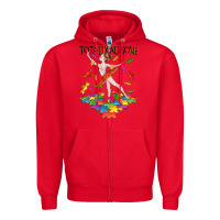 Red totally au some Zipper Hoodie - CowGirlArtShop