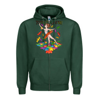 Sports Green totally au some Zipper Hoodie - CowGirlArtShop