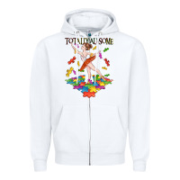 White totally au some Zipper Hoodie - CowGirlArtShop