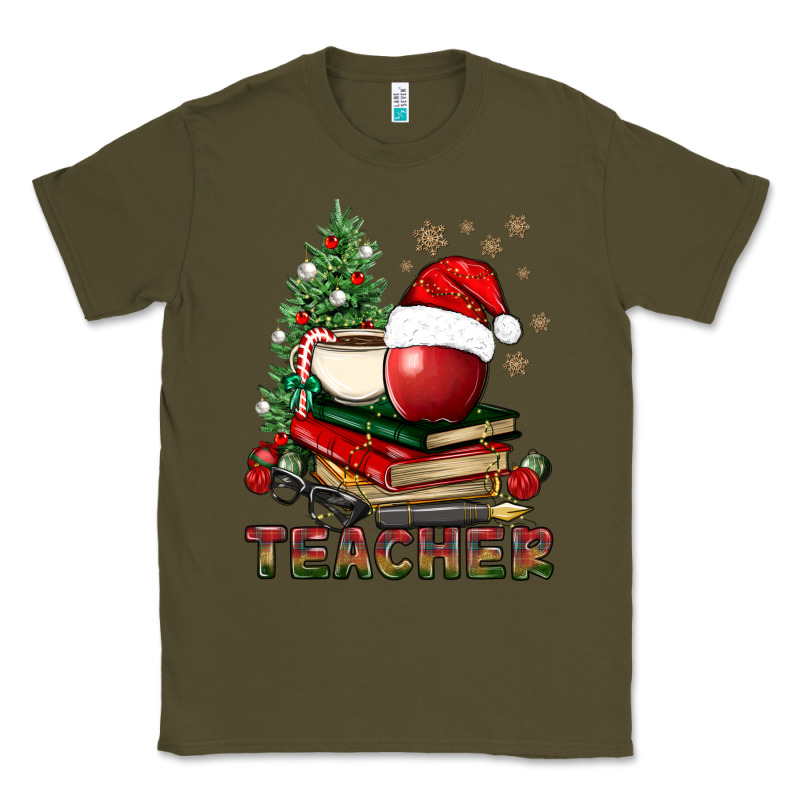 Teacher With Christmas Tree Classic Tee by BundleAndBundleShop | Teevron