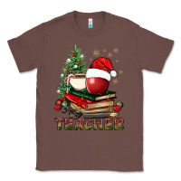 Chestnut Teacher With Christmas Tree Classic Tee - BundleAndBundleShop