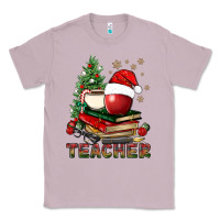 Lilac Teacher With Christmas Tree Classic Tee - BundleAndBundleShop