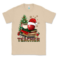 Mushroom Teacher With Christmas Tree Classic Tee - BundleAndBundleShop