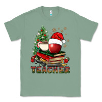 Sage Teacher With Christmas Tree Classic Tee - BundleAndBundleShop