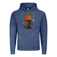 Vintage Denim LGBTQ+ Pride Gnome With Candy Vintage Hoodie - BundleAndBundleShop